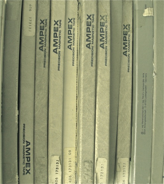 Ampex NAB reel quarter inch tape boxes